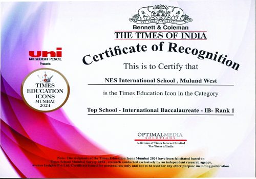 IMES EDUCATION ICON MUMBAI 2024 CERTIFICATE